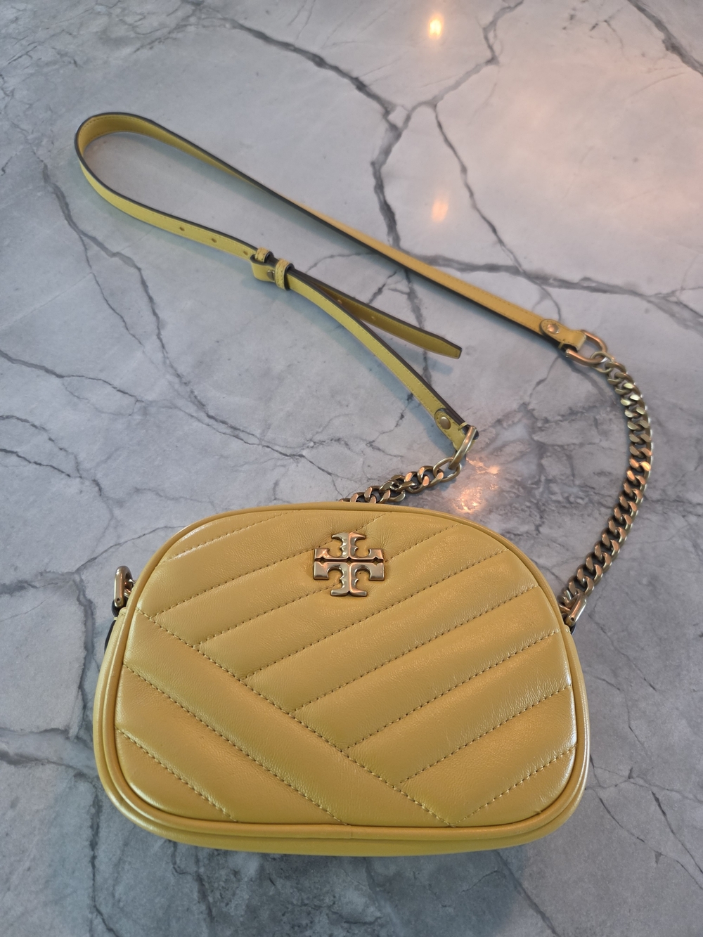 Tory Burch Kira Chevron Camera Bag Cross Body